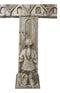 Rustic Faux Stone Church House of Prayer Kneeling Girl Confirmation Wall Cross