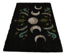 Dark Forest Moon Phase Wiccan Black Coir Coconut Fiber Floor Mat Doormat