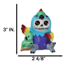 Furrybones Rio Polly The Blue Macaw Parrot Bird Skeleton Furry Bones Figurine