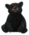 Rustic Western Forest Wonders Sitting Baby Black Bear Cub Whimsical Figurine