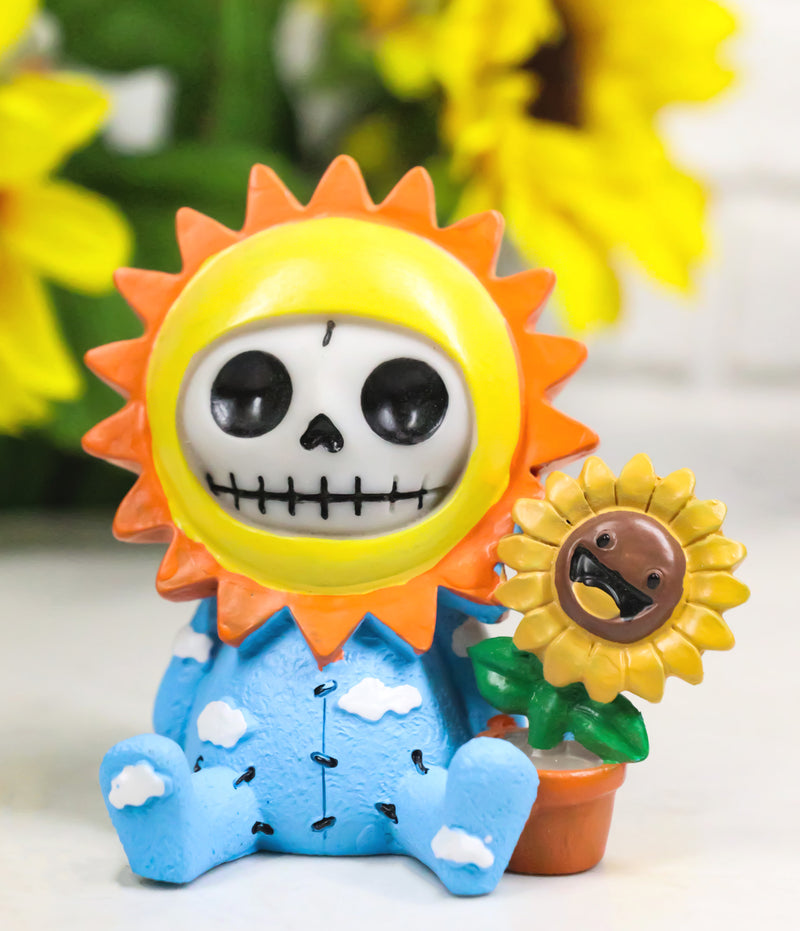 Furrybones Sol Sunflower Pot Sun Blue Sky Monster Skeleton Furry Bones Figurine