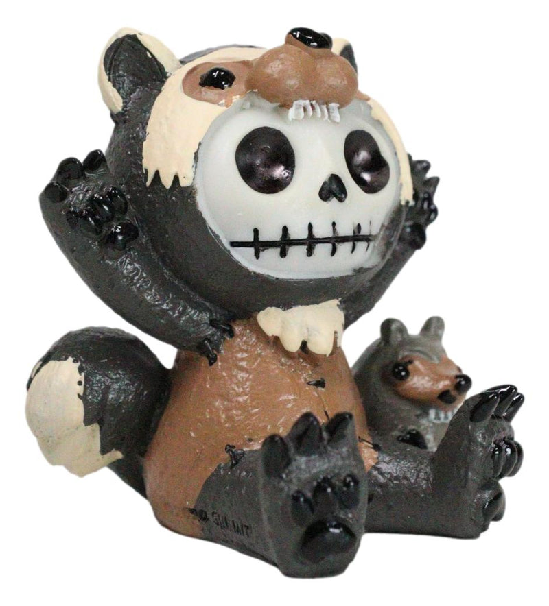 Furry Bones Hugh The Skunk Bear Wolverine Voodoo Skeleton Figurine Collectible