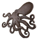 Cast Iron Nautical Marine Deep Sea Octopus Wall Decor Plaque Coastal Ocean Beach