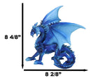 Ancient Guardian Blue Water Elemental Ice Frozen Azure Dragon Prowling Figurine