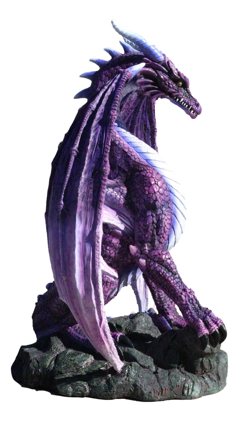 Dungeons And Dragons Giant North Star Purple Dragon at Rest Statue 4 .5Feet Tall