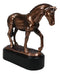 Hanoverian Mare Horse Walking The Pasture Bronze Electroplated Figurine Statue