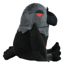 Mythical Fantasy Legend Gothic Quoth The Raven Nevermore Soft Plush Toy Doll