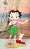 Ocean Hawaii Aloha Betty Boop Hula Dancing with Pudgy Dog and Ukulele Figurine