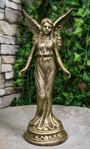 Cast Iron Rustic Enchanted Fantasy Fairy Garden Pixie Faerie Standing Figurine