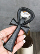 Cast Iron Black Egyptian Mystic Hieroglyph Ankh Key Hand Bottle Cap Opener