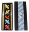 5 Pairs Of Colorful Origami Crane Birds Ceramic Rests With Wooden Chopsticks Set