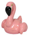 Whimsical Pink Tropical Wading Bird Flamingo Money Piggy Coin Bank Figurine