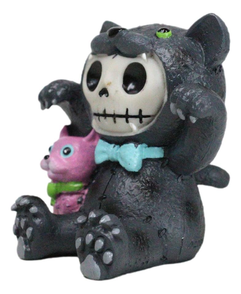 Furry Bones Basheera Voodoo Skeleton With Pink Panther Doll Figurine Collectible