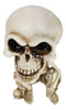 Gothic Macabre Grinning Grave Squatter Skeleton Skull Bobblehead Figurine