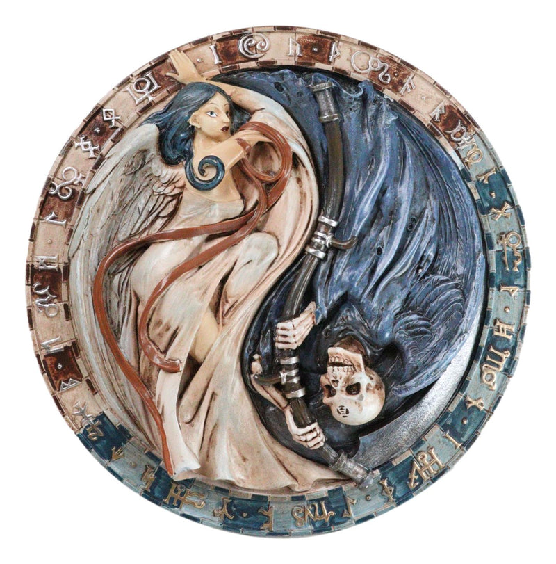 Gothic Grim Reaper of Darkness and Angel of Light Versus Doctrinus Wall Decor