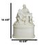 Ebros Gift White Catholic La Pieta Cremation Urn Devotional Figurine 14.75"Tall 300 Cubic Inches Capacity Bottom Load Feature