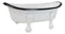 Western Country Rustic Metal Freestanding Small Bathtub Replica Decor 5.75"L