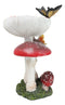 Enchanted Fairy Garden Toadstool Mushrooms With Monarch Butterflies Figurine