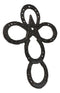 Set Of 2 Cast Iron Rustic Western Horseshoes And Lone Star Christian Wall Cross