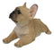 Sitting Realistic Adorable French Bulldog Puppy Dog Frenchie Figurine 8.25"L