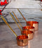 Pack Of 4 Boutique Stainless Steel Copper Brass Finish Stackable Measuring Cups