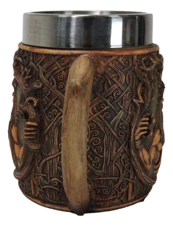 Celtic Horned God Herne Cernunnos With Antlers And Sacred Symbols Coffee Mug