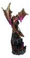 Red Sentinel Dragon On Rocky Mountain Top Stonewall Castle Home Decor Figurine