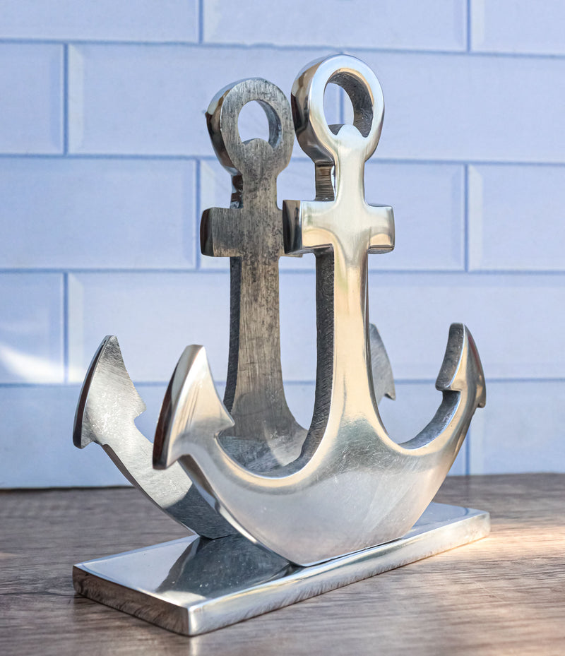 Cast Iron Rustic Sailor Nautical Marine Sea Ship Anchor 2 Pegs Double –  Ebros Gift
