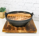 Cast Iron Japanese Sukiyaki Shabu Nabe Personal Cooking Hot Pot With Trivet 8"D