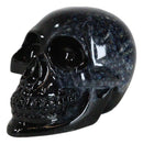 Wicca Witchcraft Magic Black Translucent Acrylic Crystal Gazing Skull Figurine