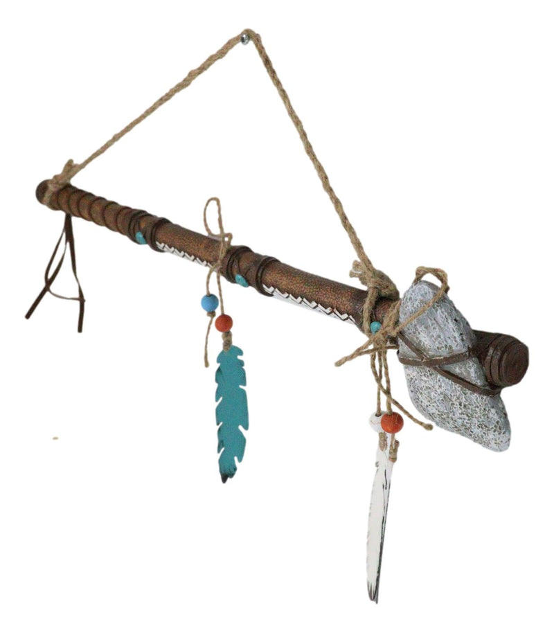 Native American Sioux Indian Tribal Warrior Faux Tomahawk Axe Wall Art Sculpture