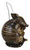 Rustic Western Wildlife Armored Armadillo Wire Hanging Birdhouse Bird Feeder