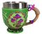 Wicca Whimsical Magic Mushrooms Fungus Forest Green Tea Cup Mug With Handle