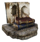 Magic Spell Pentagram Books With Secret Caverns LED Miniatures Display Stand