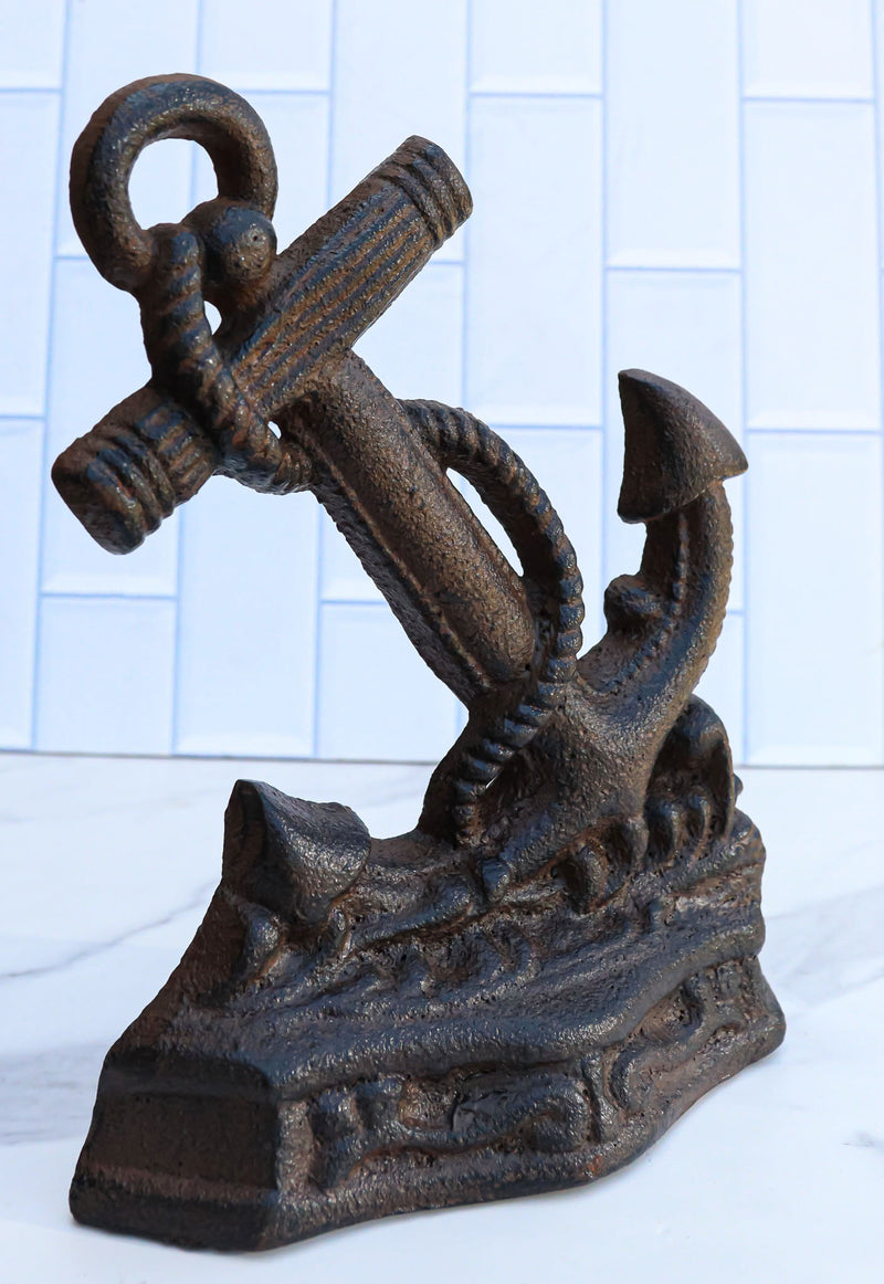 Cast Iron Nautical Ocean Marine Ship Anchor Decorative Paperweight Sculpture
