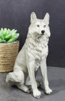 Cries Of The Night Sitting Alpha Grey Direwolf Wolf Home Decor Figurine 6"H