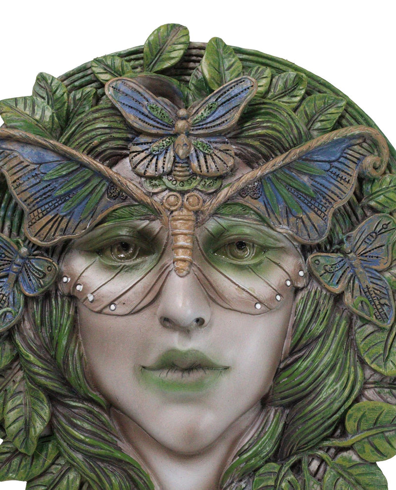 Celtic Greenwoman Tree Lady Gaia Ent Earth Goddess Butterfly Mask Wall Decor