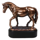 Hanoverian Mare Horse Walking The Pasture Bronze Electroplated Figurine Statue