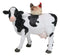 Western Country Rustic Farmhouse Holstein Cow With Hen Chicken Figurine