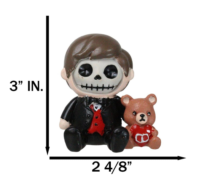 Mr Furrybones Vampire With Voodoo Bear Teddy Skeleton Furry Bones Figurine