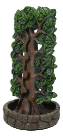 Ethereal Forest Crann Bethadh Celtic Tree of Life Backflow Incense Burner Decor