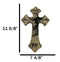 Rustic Western Faux Stone Pray Love Lord Hope Cowboy Christian Wall Cross Decor