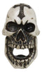 Set Of 2 Gothic Graveyard Evil Grinning Skull With Goth Cross Hand Bottle Opener