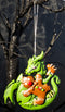 Ruth Thompson Green Dragon With Gingerbread Man Christmas Tree Hanging Ornament