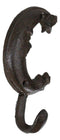 Pack Of 3 Rustic Cast Iron Celestial Half Crescent Moon And Stars Wall Hooks