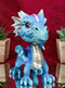Blue Whimsical Wyrmling Dragon With Flutter Wings Decorative Bobblehead Figurine