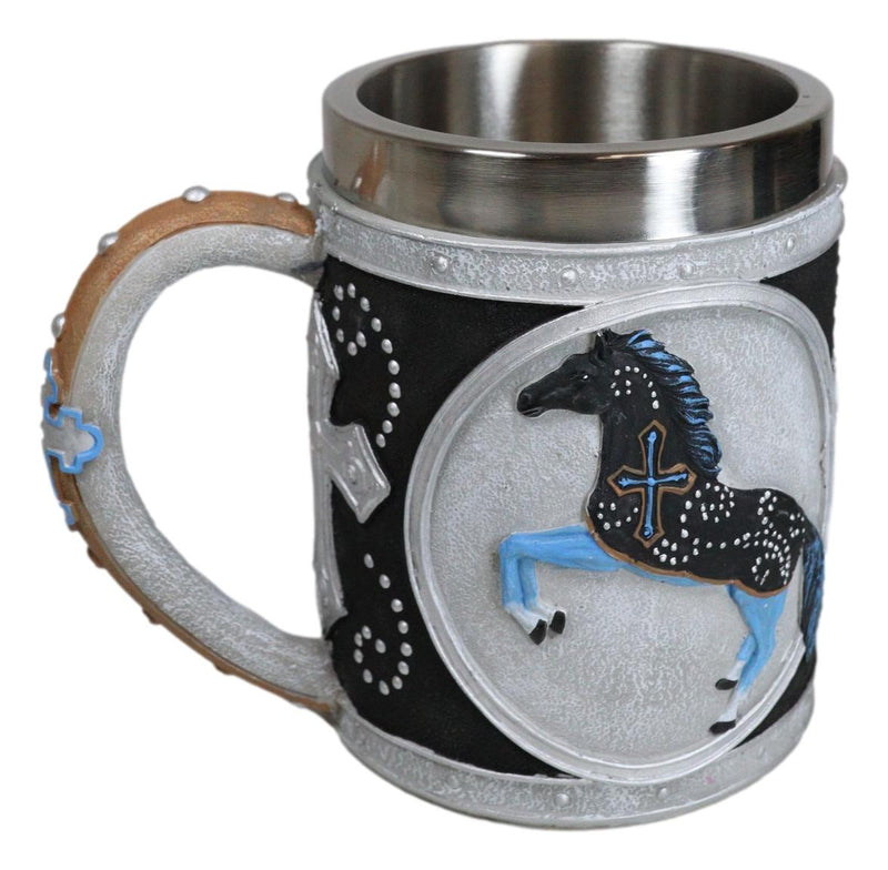 The Trail Of Painted Ponies Crossroads Christian Faith Cross Horse Tankard Mug