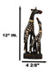 Balikraft Balinese Wood Handicrafts Sulawesi Giraffe With Calf Family Figurine