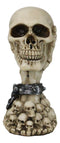 Shackled Skeleton Hand Holding Skull with LED Eyes With Morphing Skulls Figurine