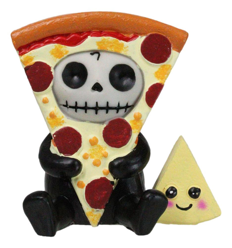 Furry Bones Whimsical Peppi Pizza With Cheese Skeleton Figurine Furrybones